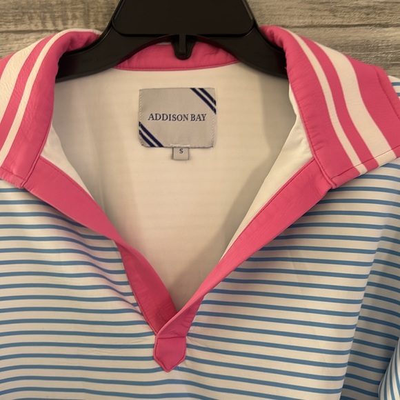 Addison Bay Easy Rugby in White/Matisse/Petal - Picture 3 of 10